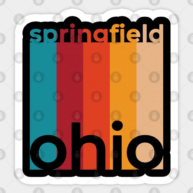 Springfield Ohio Retro Sticker by easytees